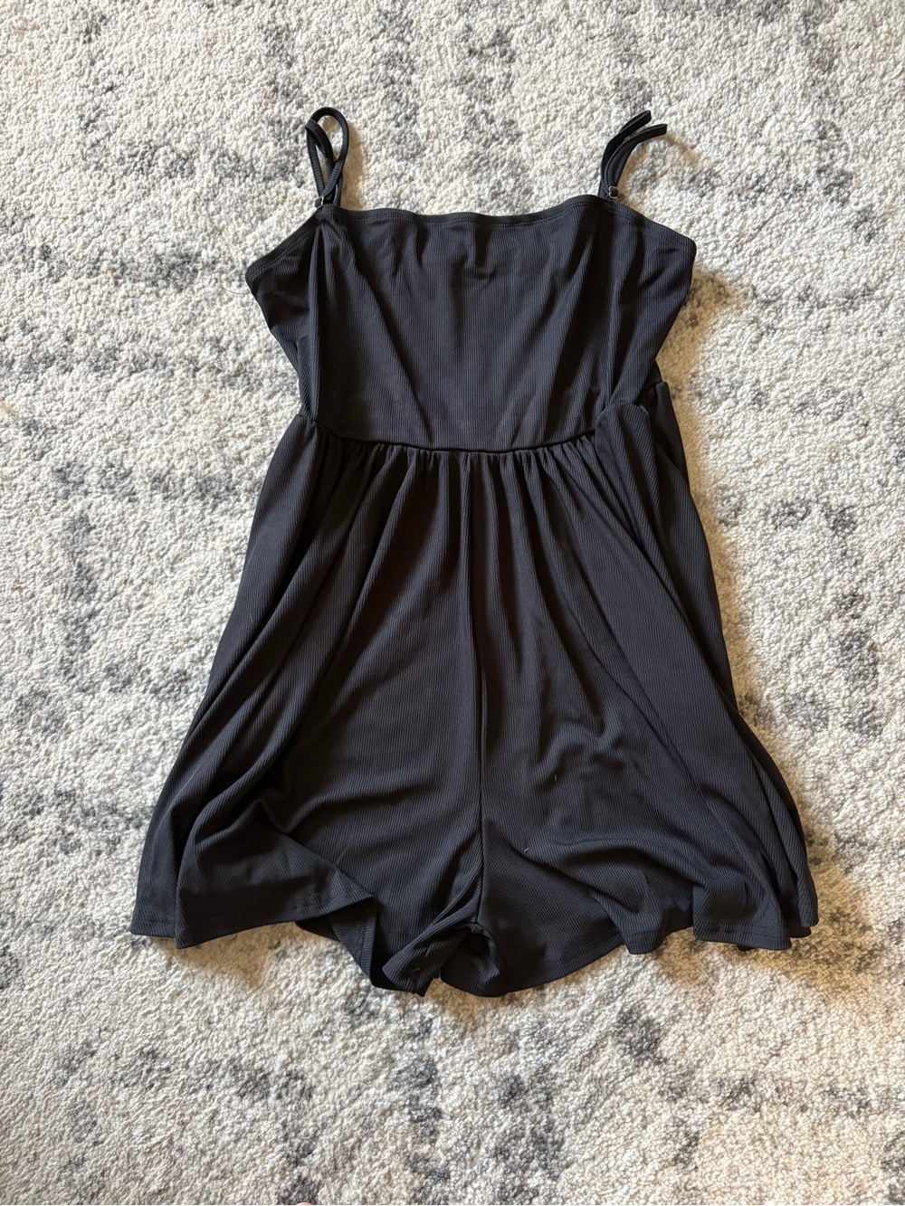 Black Spaghetti Strap Romper Jumpsuit